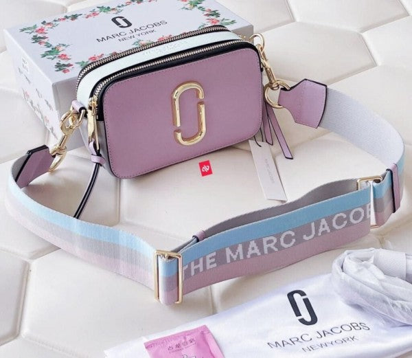Marc Jacobs The Snap Shot Camera Sling Bag With Dust Bag & OG Box (996 Purple)