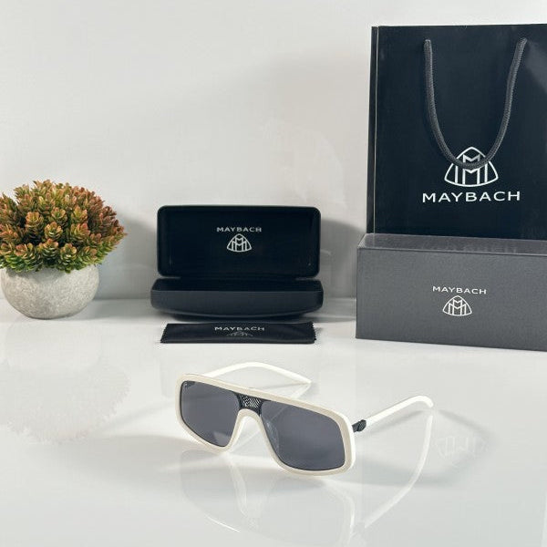 Maybach 2846 White Black Sunglasses
