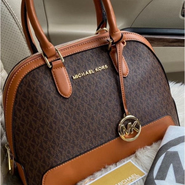 Michael Kors MK Dome Bag With Dust Cover Brown