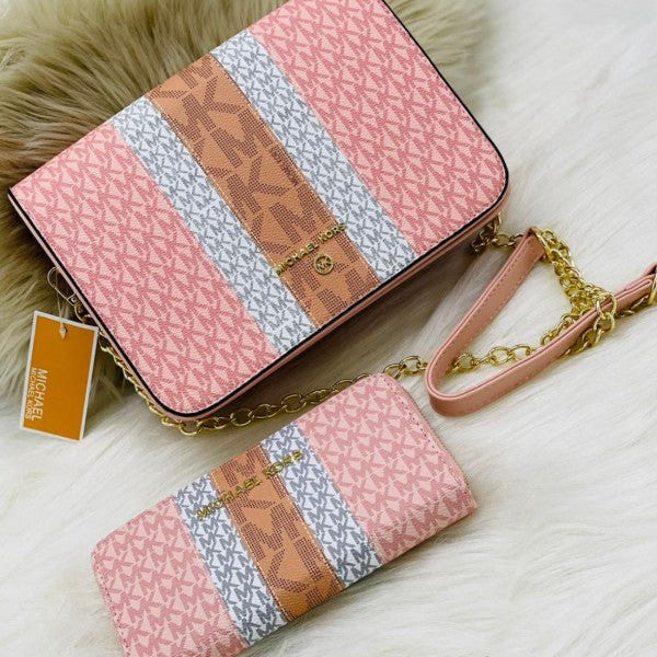Michael Kors MK Flap Bag With Wallet and Original Box Packing