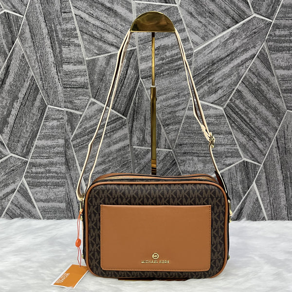 Michael Kors MK Maeve Camera Bag With Dust Cover Brown