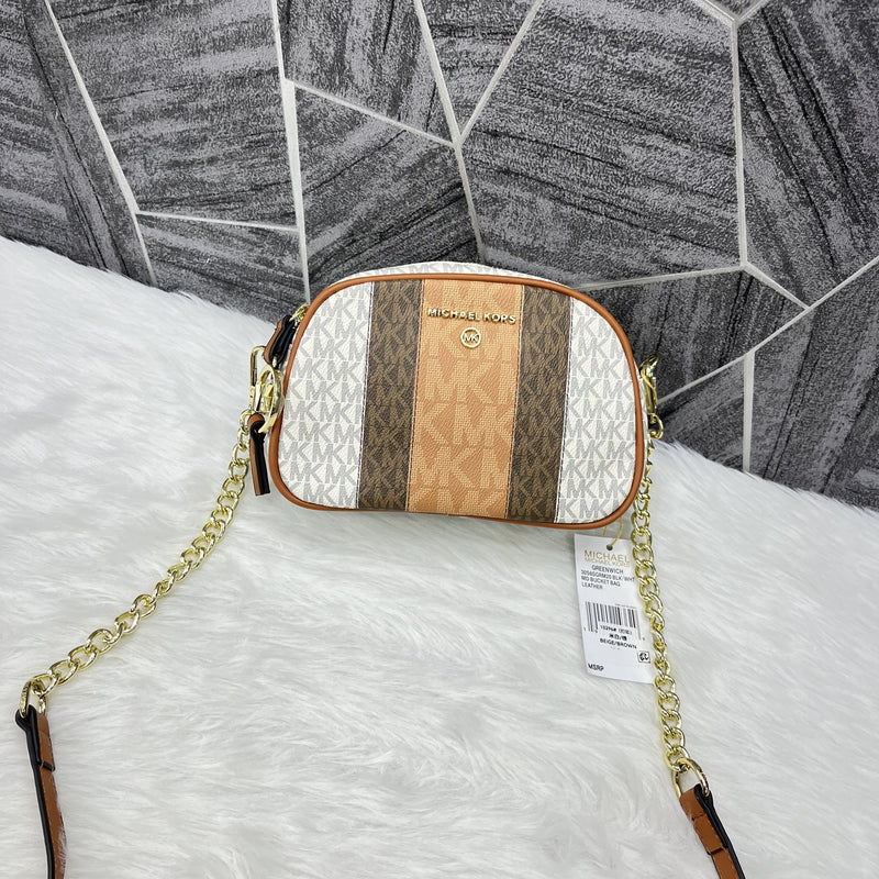 Michael Kors MK Oval Camera Bag With Dust Cover