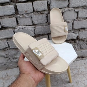 NIKE Off Court Adjust Slides Soft Bed Sole Premium Quality Beige