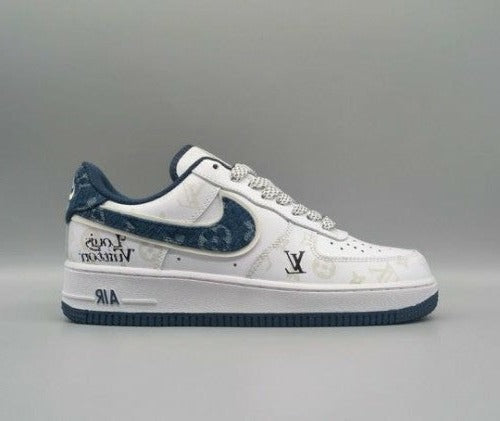 Nike Air Force 1 X Louis Vuitton Denim Blue – Shoes