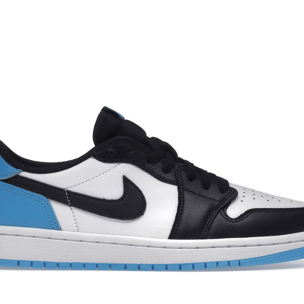 Nike Air Jordan 1 Low Black Dark Powder Blue Shoes