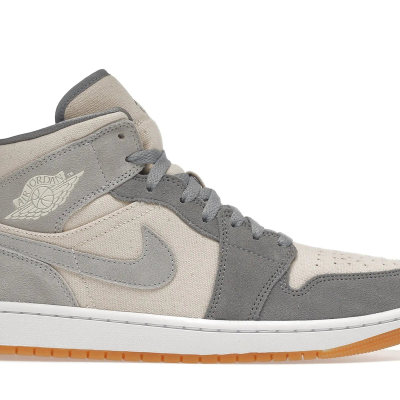 Nike Air Jordan 1 Mid Coconut Milk Particle Grey Shoes