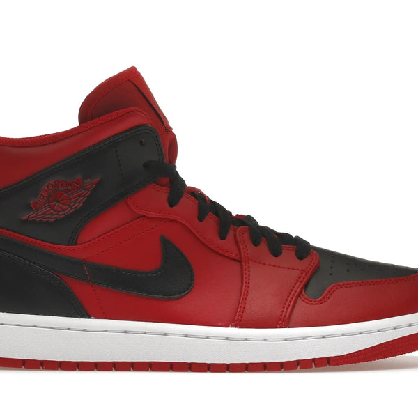 Nike Air Jordan 1 Mid Gym Black Red Shoes