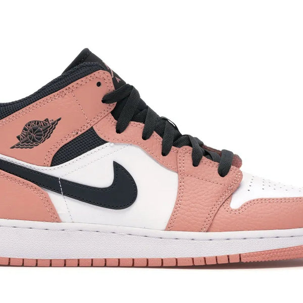 Nike Air Jordan 1 Mid Pink Quartz Shoes