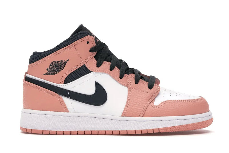 Nike Air Jordan 1 Mid Pink Quartz Shoes