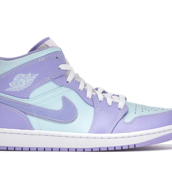 Nike Air Jordan 1 Mid Purple Aqua Shoes
