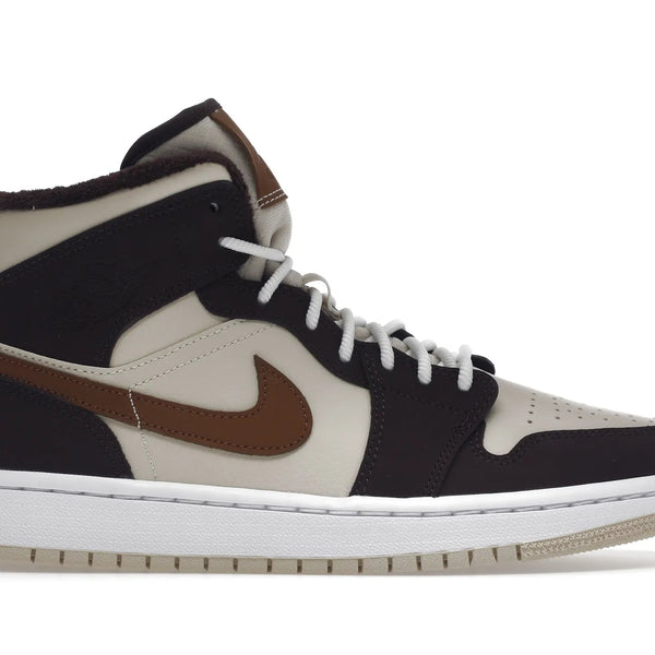 Nike Air Jordan 1 Mid SE Brown Basalt Oatmeal Shoes