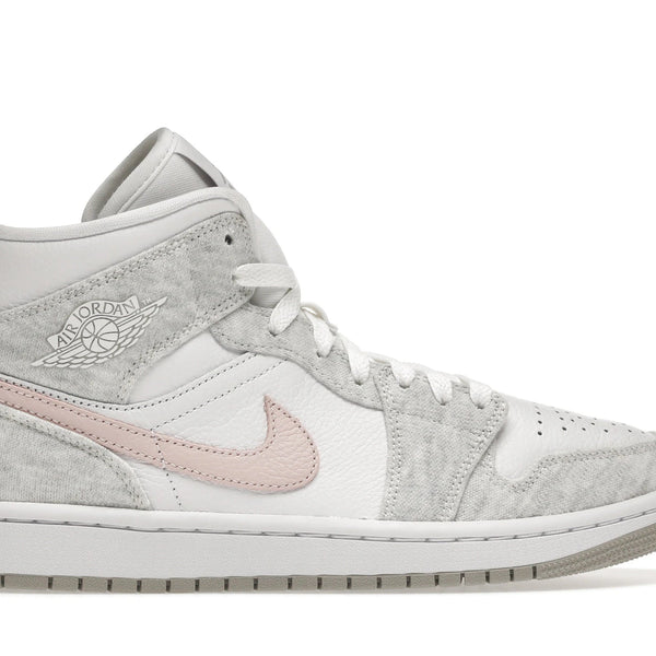 Nike Air Jordan 1 Mid SE White Light Iron Ore Shoes