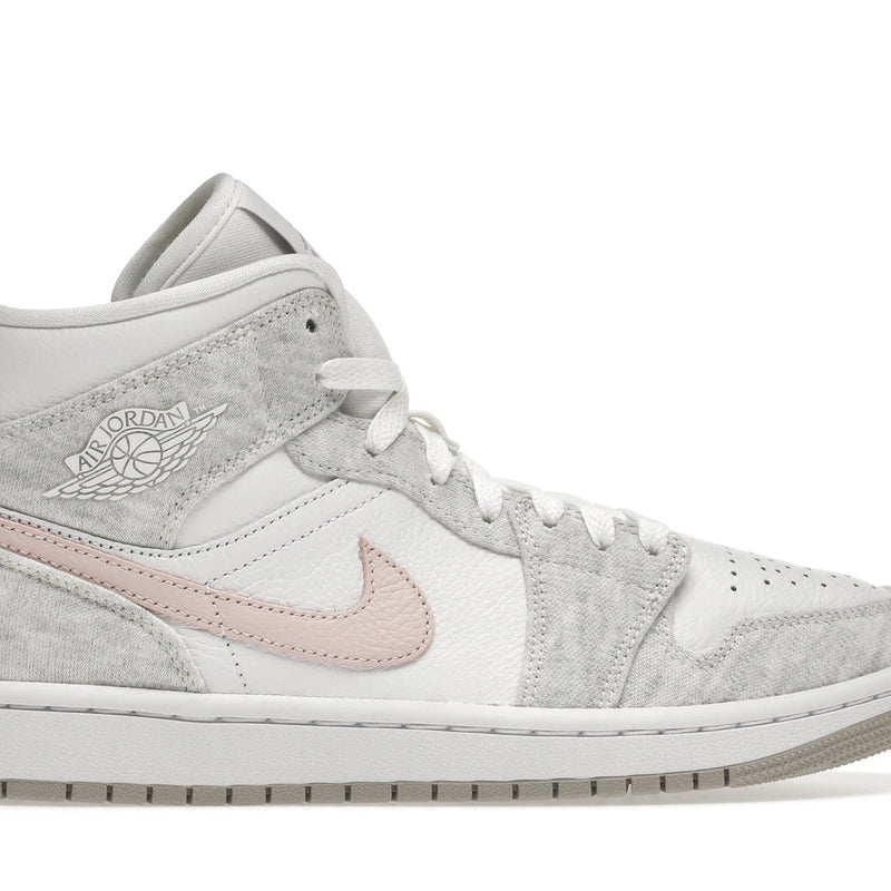 Nike Air Jordan 1 Mid SE White Light Iron Ore Shoes