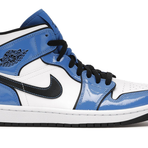 Nike Air Jordan 1 Mid Signal Blue Shoes