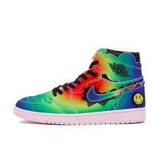 Nike Air Jordan 1 Retro OG High X J Balvin Colores Y Vibras Semi UA Shoes