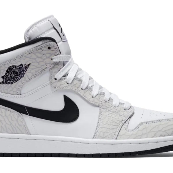 Nike Air Jordan 1 Retro White Elephant Print Shoes