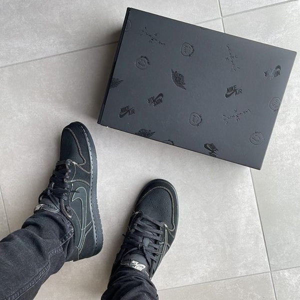 Nike Air Jordan 1 Retro x Travis Scott Black Phantom (Semi UA) Shoes