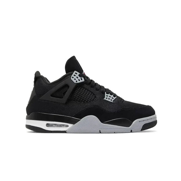 Nike Air Jordan 4 Black Canvas Semi UA Shoes