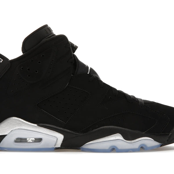 Nike Air Jordan 6 Retro Chrome Metallic Silver Shoes