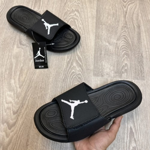 Nike Air Jordan Hydro 6 Black White Flip-Flop