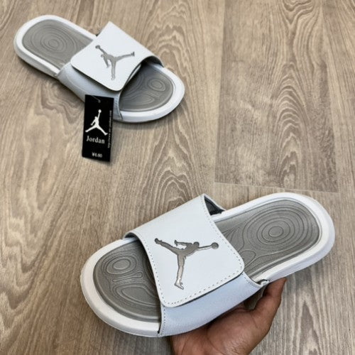 Nike Air Jordan Hydro 6 White Grey Flip-Flop