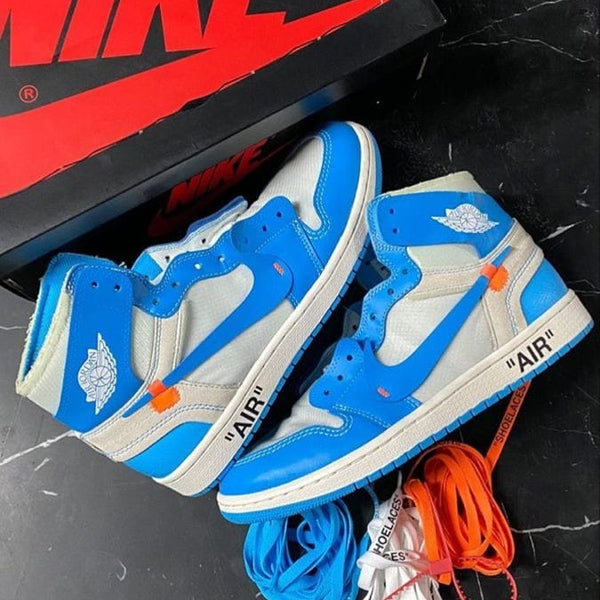 Nike Air Jordan Retro 1 x Off White UNC Shoes