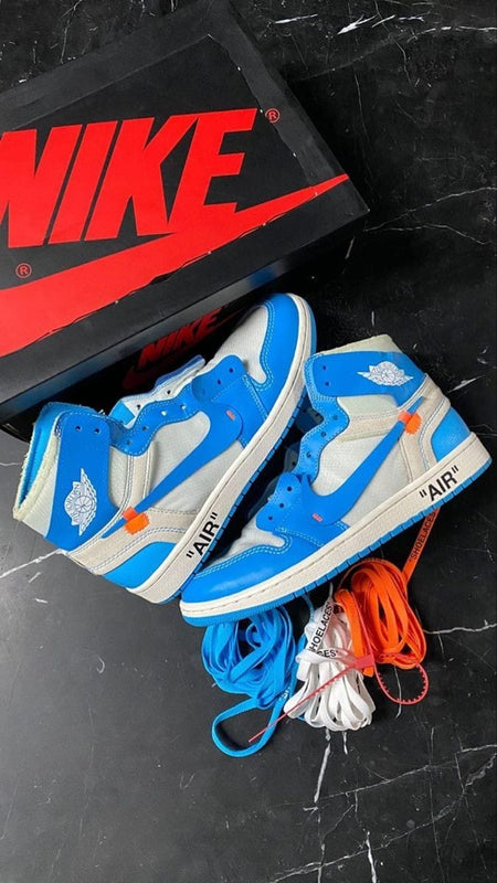Nike Air Jordan Retro 1 x Off White UNC Shoes