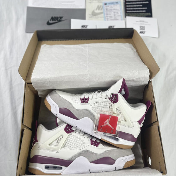 Nike Air Jordan Retro 4 Fantasy Purple Semi UA Quality Shoes (With Original Box)