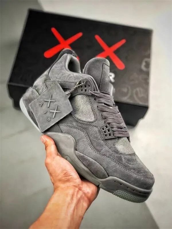 Nike Air Jordan Retro 4 KAWS Grey Semi UA Shoes