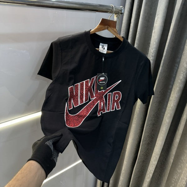 Nike Black Logo Print Premium Imported T-Shirt