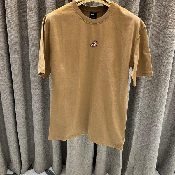 Nike Jordan Back Print Round Neck T-Shirt Mustard Yellow