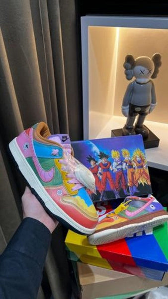 Nike SB Dunk Low Dragon Ball Z DBZ With Original Box Extra Laces Tags (Special Box) – Shoes