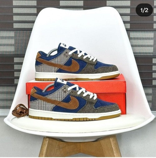 Nike SB Dunk Low Premium Midnight Navy Ale Brown Pale Ivory – Shoes