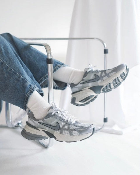 Nike V2K Run Platinum Gray and Silver – Shoes
