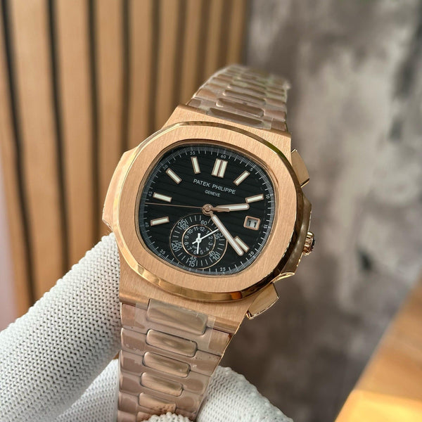 Patek Philippe Nautilus Brown Black Chronograph Watch