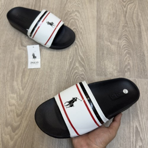 Polo Ralph Lauren Premium White Black Flip-Flop (Contrast) Flip-Flops