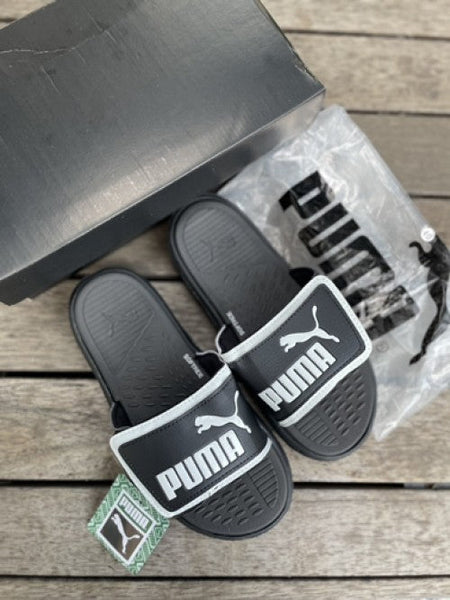 Puma Royal Cat Comfort Black White Slide (Essential) Slides