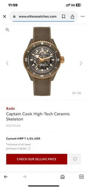 Rado Captain Cook Skeleton Special Edition (Unique) Watch