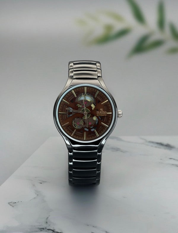 Rado True Round 40 Black And Brown Watch