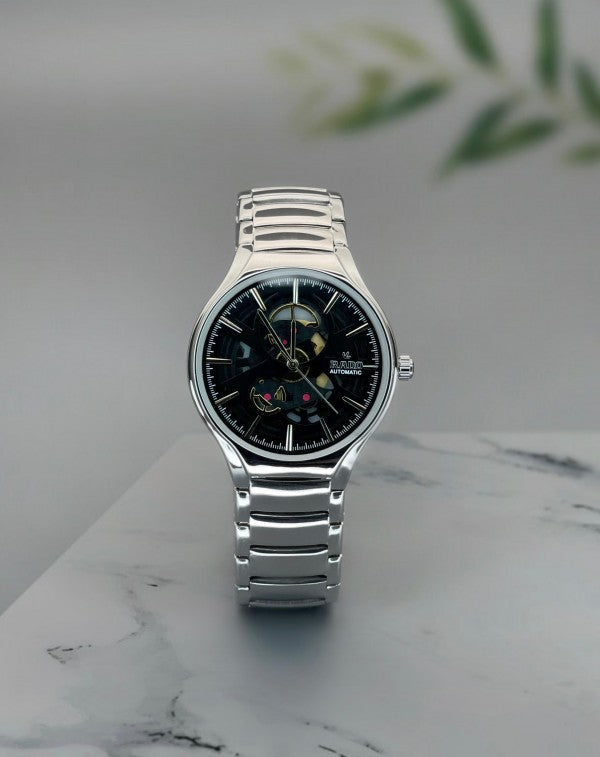 Rado True Round 40 Black And Silver Watch