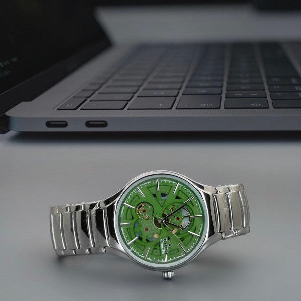 Rado True Round 40 Silver And Green Watch