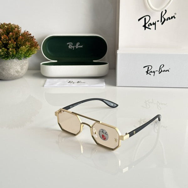 Ray-Ban 05 Hexagon Gold Candy Sunglasses