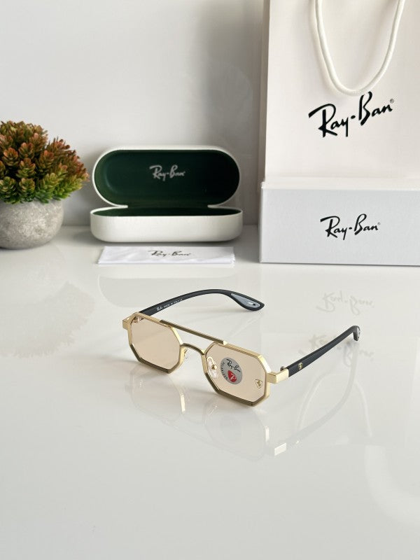 Ray-Ban 05 Hexagon Gold Candy Sunglasses