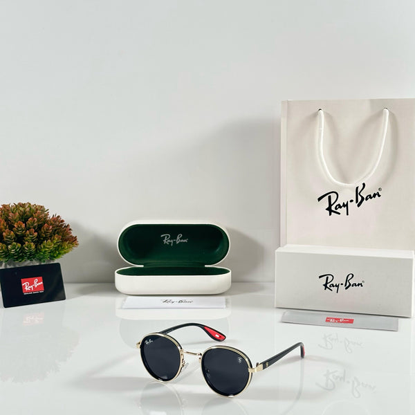 Rayban 3675 Gold Black Sunglasses