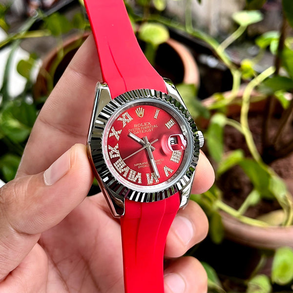 Rolex Date Just Green Dial Watch