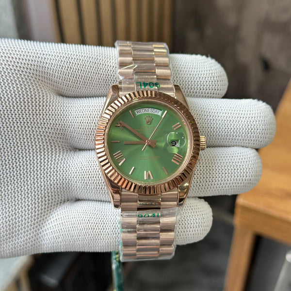 Rolex Day Date Green Dial Roman Figure YZ Factory Watch
