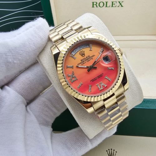 Rolex Day Date Orange YZ Watch