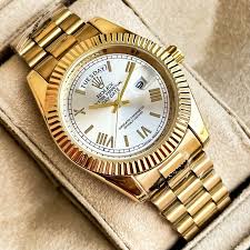 Rolex Oyster Perpetual Day Date Automatic Gold-White Watch