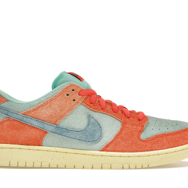 Nike SB Dunk Low Orange Emerald Rise Suede Shoes