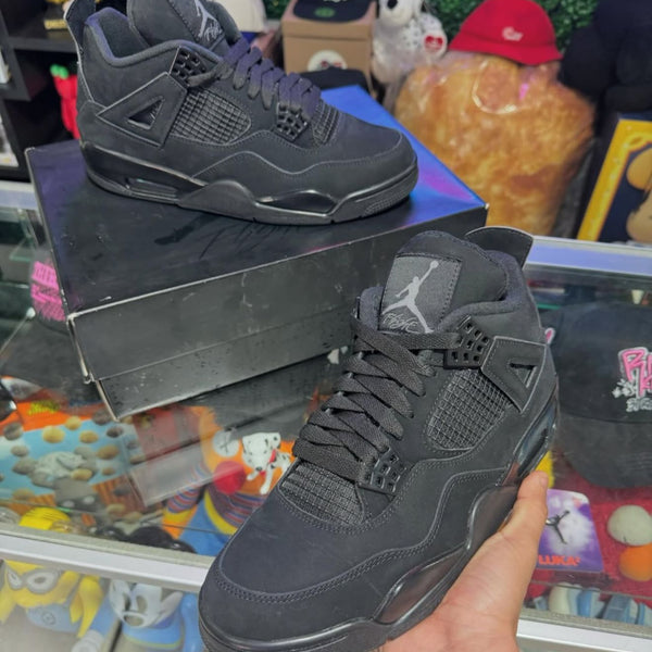 Semi UA Air Jordan Retro 4 Black Cat Shoes